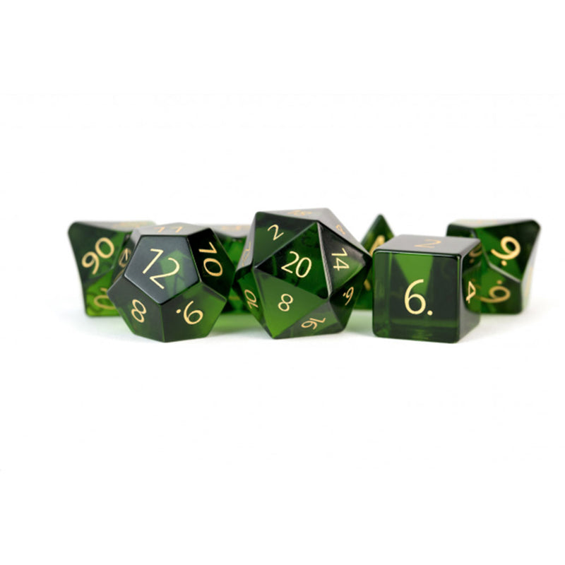 MDG Engraved Zircon Glass Birthstone Dice