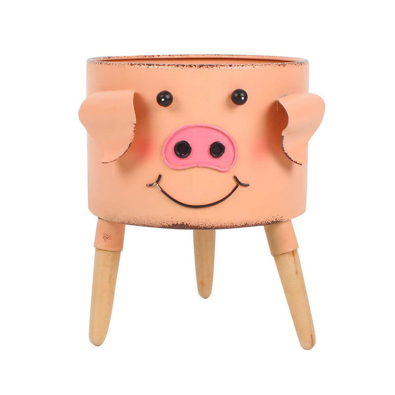 Piggy Metal Planter Stand (16.5x16.5x19.5cm)