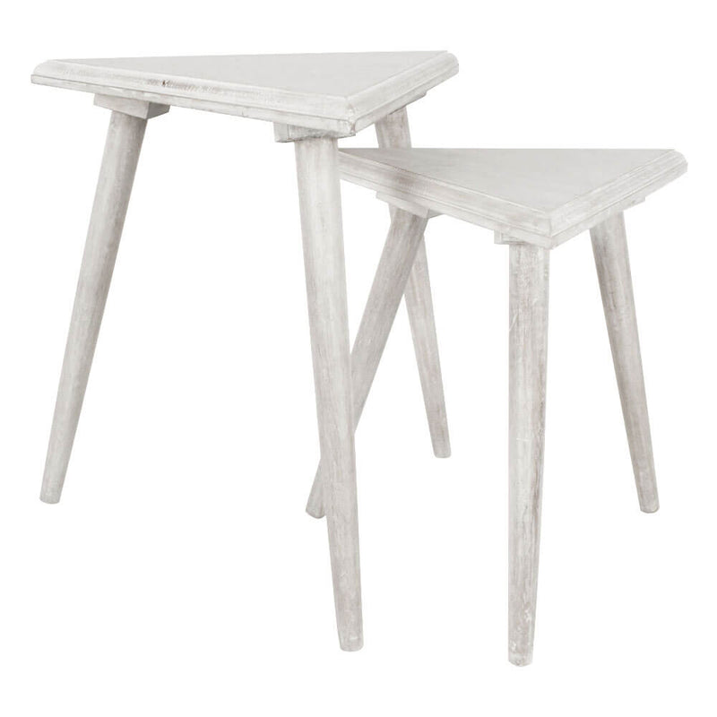 Peace Mango Wood Stool Set of 2 (Large 43x43x43cm)