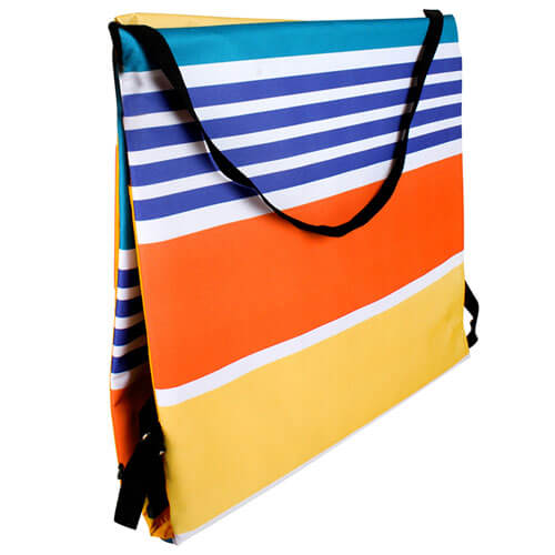 Collapsible Stripe Beach Lounger (158x58cm)