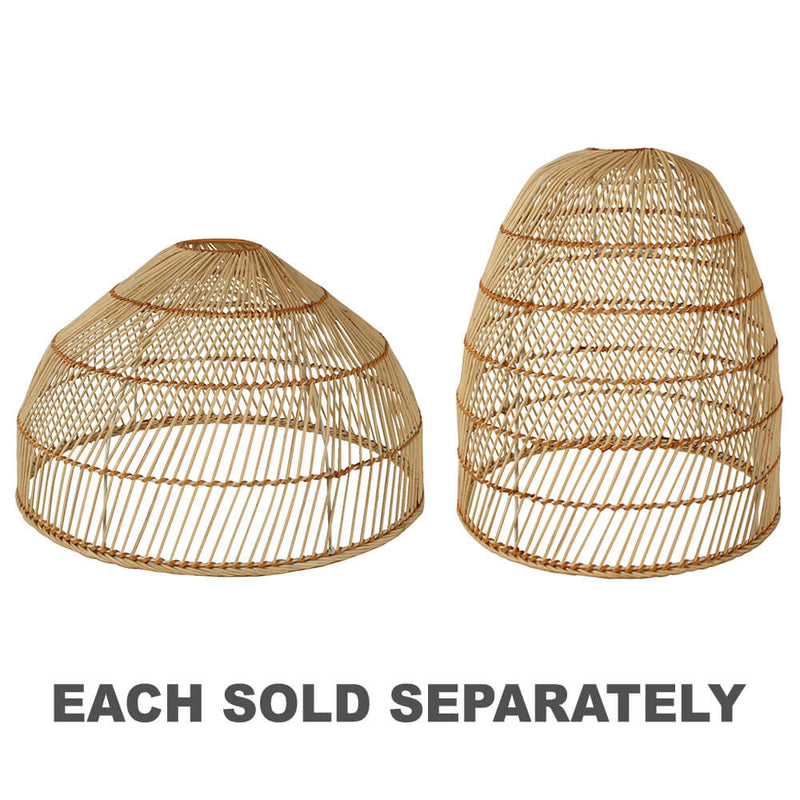 Elisha Rattan Lamp Shade Metal Frame