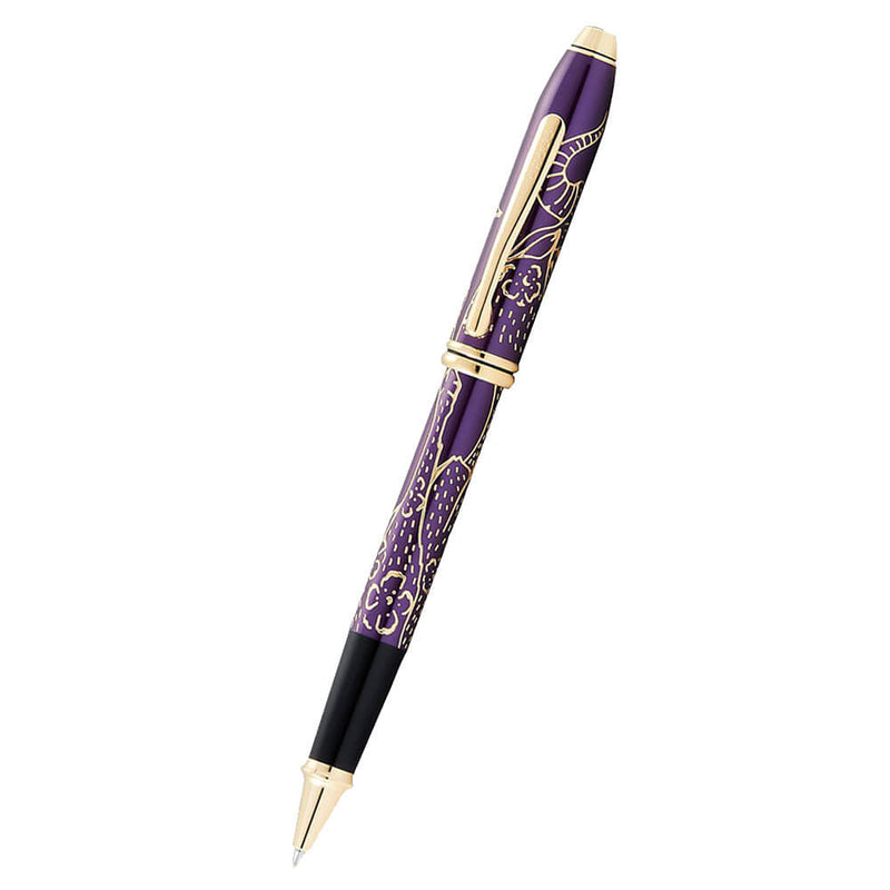 Stylo roller Townsend Plum Lacquer 23ct Zodiac