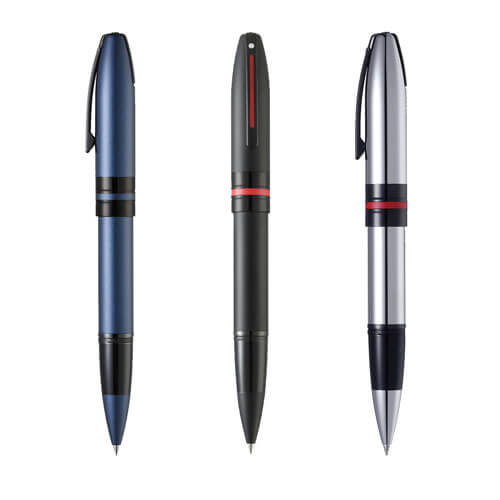 Icon Rollerball Pen w/ Glossy Black PVD Trim