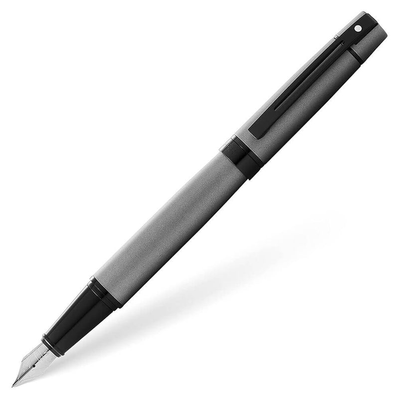 Stylo plume Sheaffer 300 avec bordure noire (gris mat)