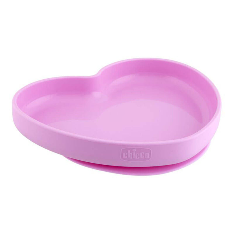 Assiette en forme de coeur en silicone pour bébé Chicco Nursing