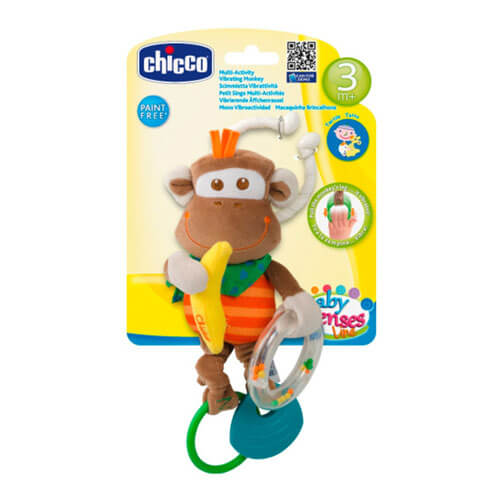 Chicco Toy Multi Activity Vibrating Monkey Rattle