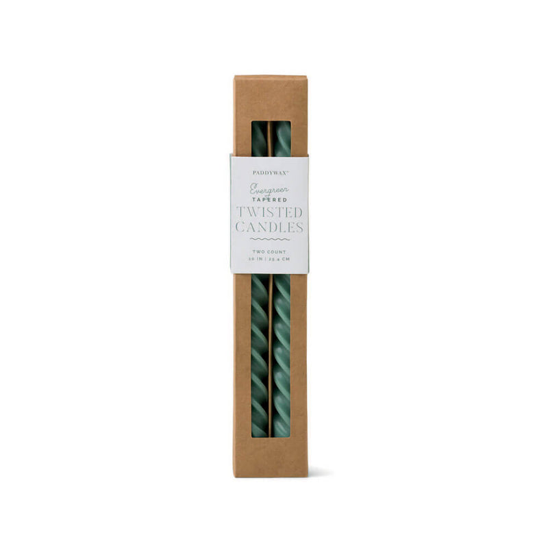 Cypress & Fir Twisted Candles (Set of 2)