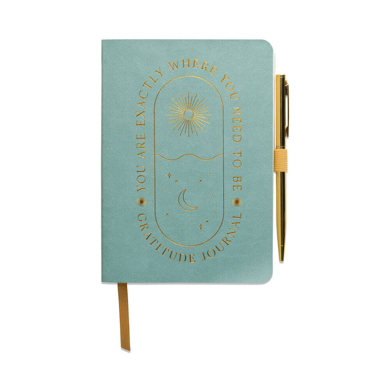 Gratitude Journal avec couverture en cuir végétalien