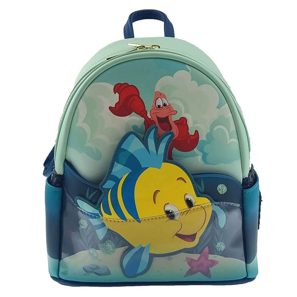 The Little Mermaid (1989) Flounder and Sebastian Backpack