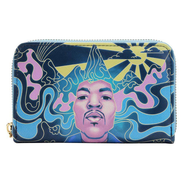 Jimi Hendrix Psychadelic Landscape Glow Zip Purse