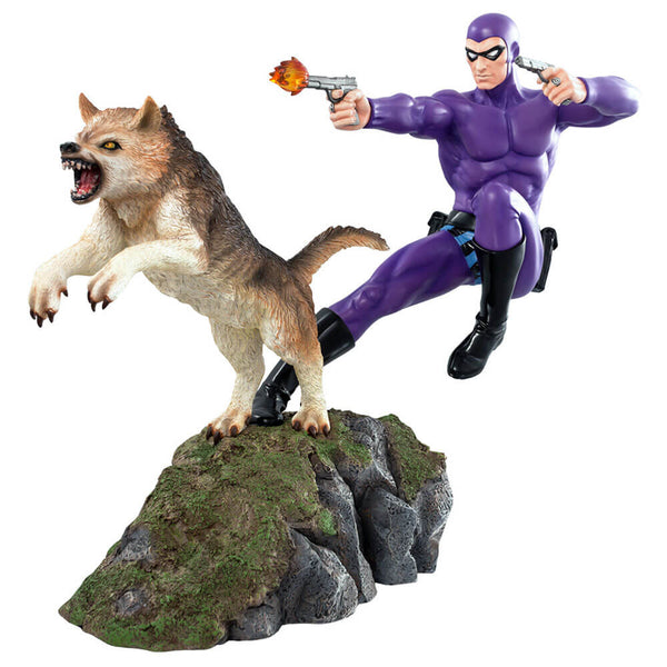 The Phantom and Devil Purple Suit Statue