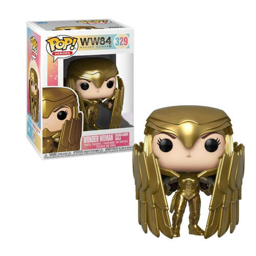 Wonder Woman 1984 Gold Shield Pose US Ex. Pop