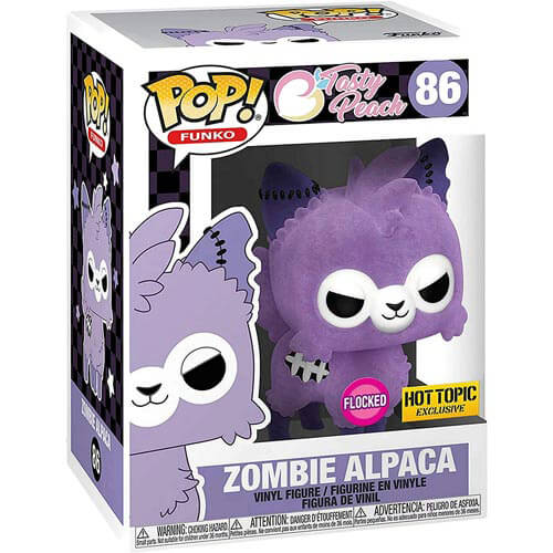 Tasty Peach Lavender Zombie Alpaca Flocked Pop! Vinyl