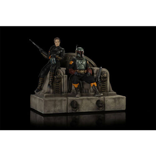 Quantum Mechanix Boba Fett & Fennec Shand on Throne Deluxe 1:10 Statue