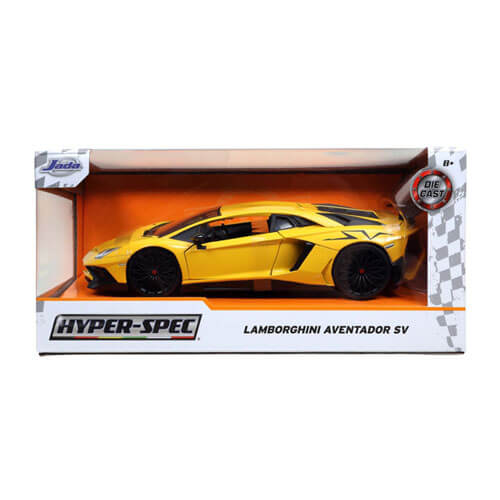 Hyperspec 2017 Lamborghini Aventador Yellow 1:24 Scale