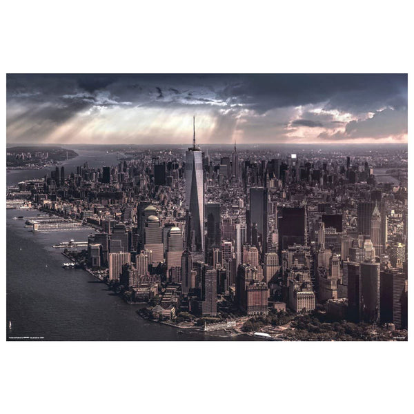 New York City Under Storm Poster