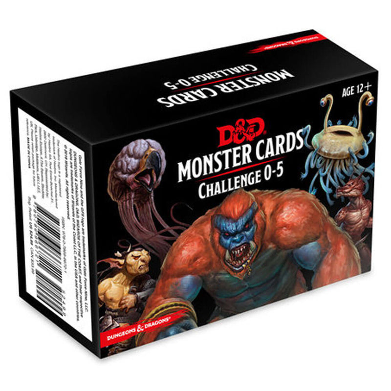 D&D Spellbook Cards Monster Challenge Deck 0-5 (179 cards)