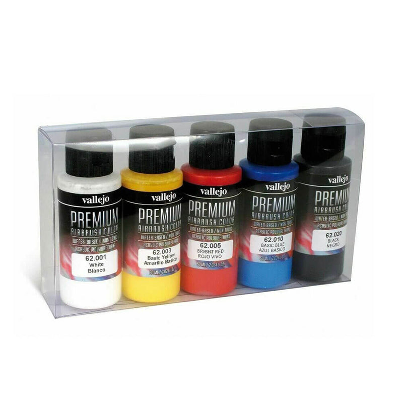 Lot de 5 peintures Vallejo Premium Color