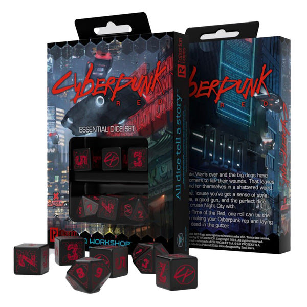 Q Workshop Cyberpunk Night City Essential Dice Set