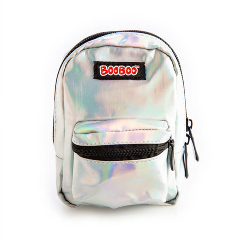 Iridescent Silver BooBoo Backpack Mini