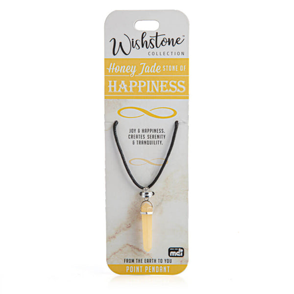 Wishstone Collection Honey Jade Point Pendant