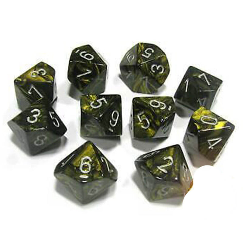 Jeu de 10 matrices polyédriques Chessex D10