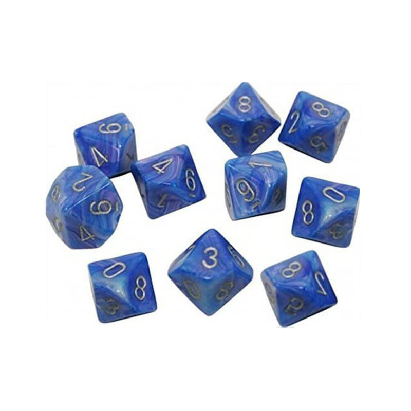 Jeu de 10 matrices polyédriques Chessex D10