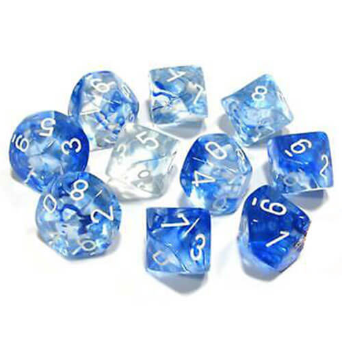 Chessex D10 Polyhedral 10-Die Nebula Set