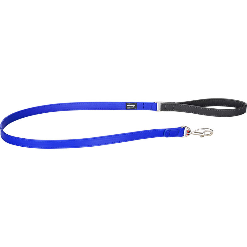 Elegant Vegan Leather Dog Lead (Dark Blue)