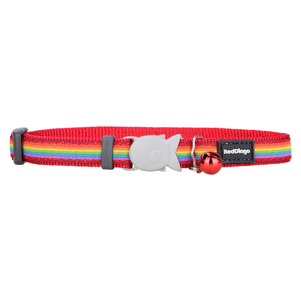 Rainbow Cat Collar (Red)