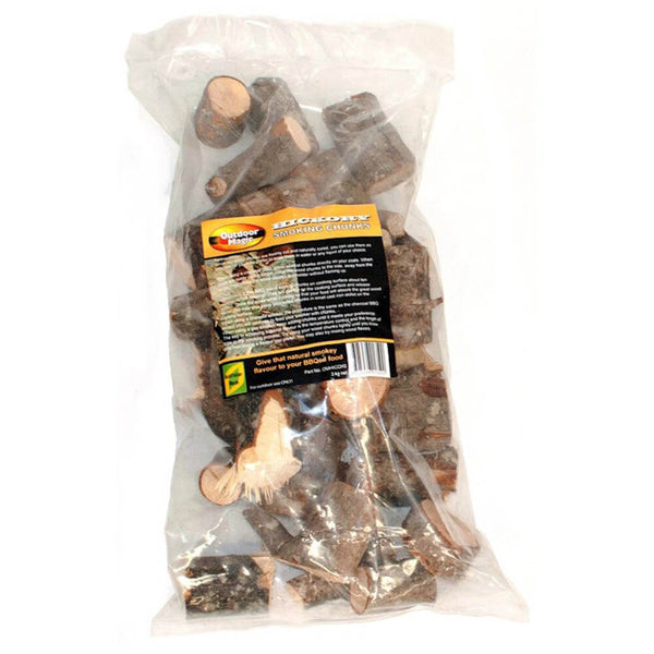 Outdoor Magic 3kg Bag Hickory Smoking Chunks