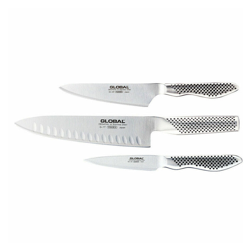 Global Knives Stainless Steel Knife Set (3pcs)