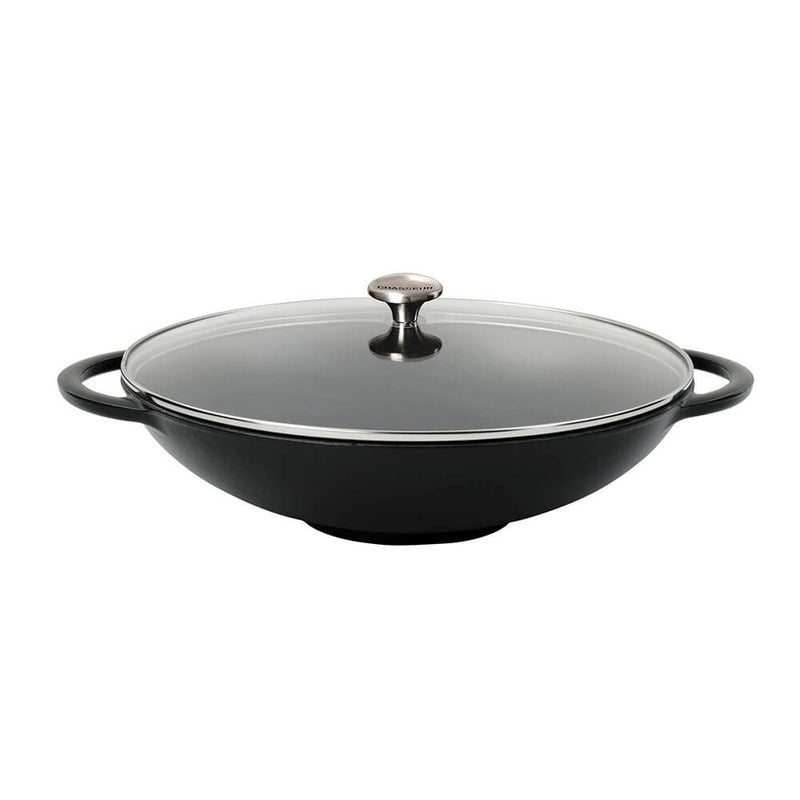 Chasseur Wok with Glass Lid (37cm/4.5L)