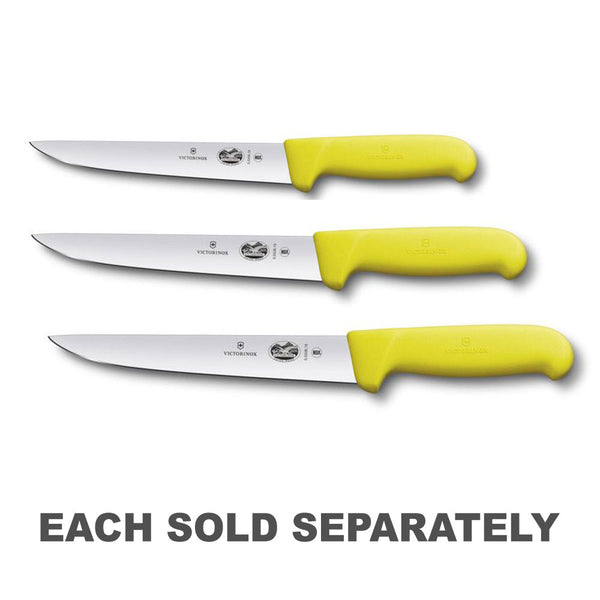 Straight Back Blade Striking Knife w/ Fibrox (Yellow)