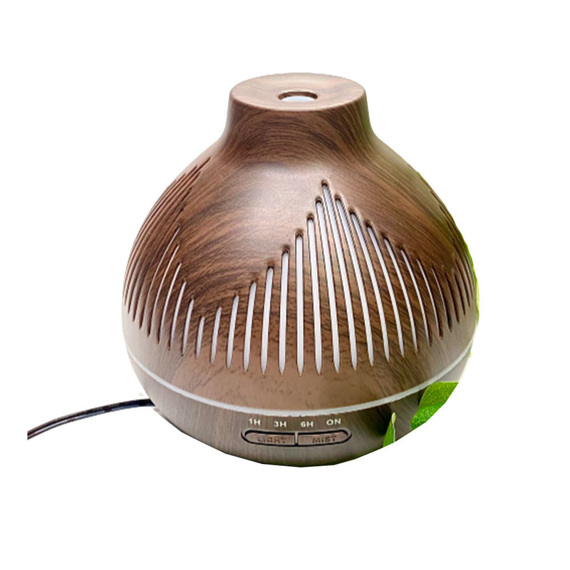 Diffuseur et humidificateur de brume aromatique avec cadre en bois