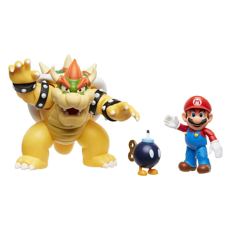 World of Nintendo Mario vs. Bowser Diorama Set