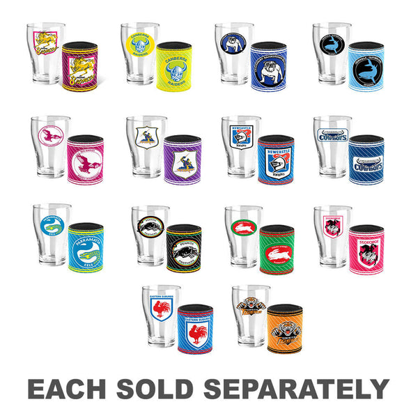 NRL Heritage Pint Glass & Can Cooler Pack