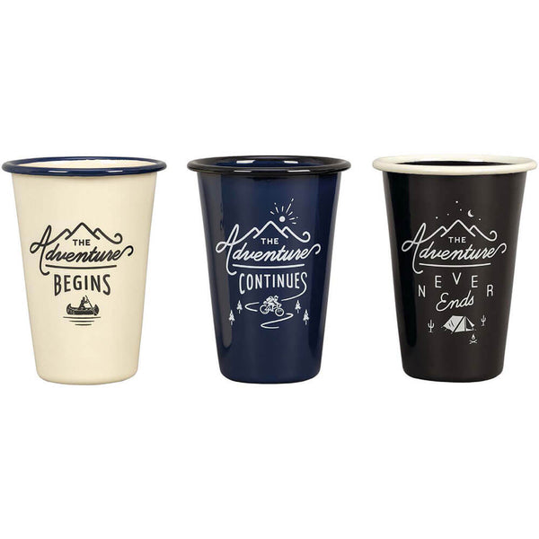 Gentlemen's Hardware Enamel Tumblers (Set of 3)