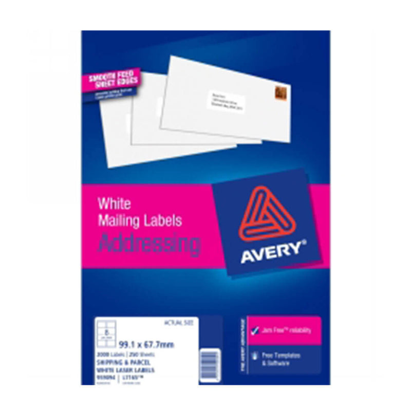 Avery Lot de 250 étiquettes laser pour colis