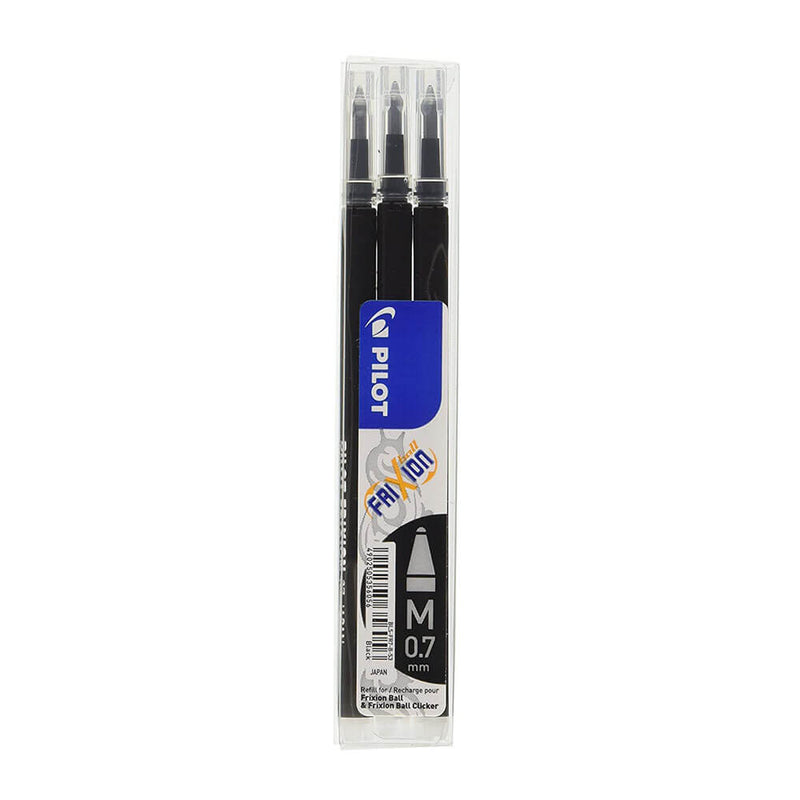 Lot de 3 recharges pour stylo roller Pilot Frixion Pointe 0,7 mm