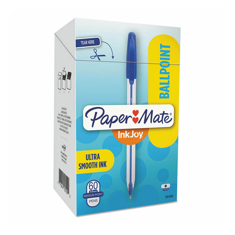 Papermate Inkjoy Stylo Pointe Moyenne 1.0mm 60pk