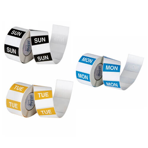 Avery Removable Label 40mm 500/roll White