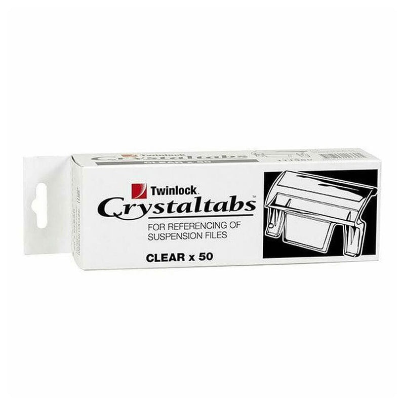 Crystalfile Index Onglets Clair 50pk