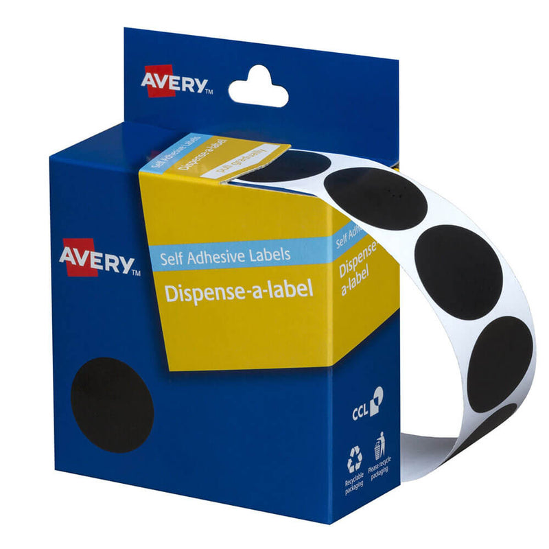 Avery Étiquettes autocollantes à pois 24 mm (500 pièces)