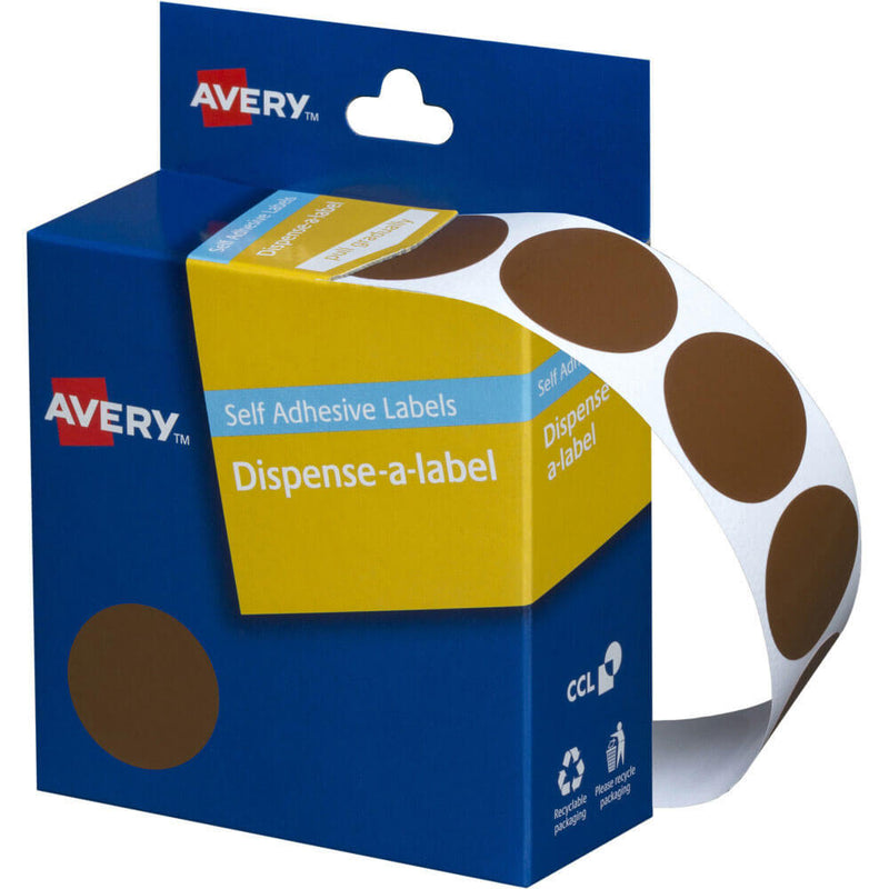 Avery Étiquettes autocollantes à pois 24 mm (500 pièces)