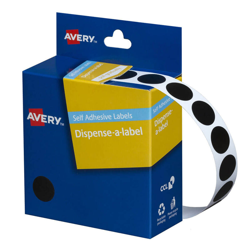 Avery Étiquettes autocollantes à pois 14 mm (1050pcs)