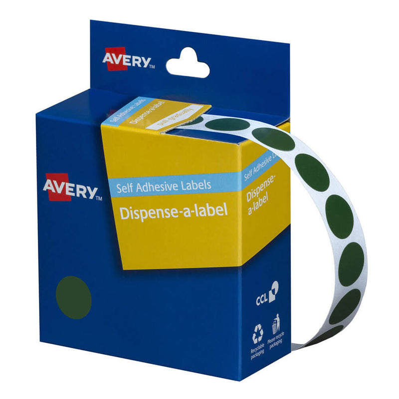 Avery Étiquettes autocollantes à pois 14 mm (1050pcs)