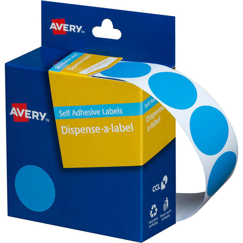 Avery Étiquettes autocollantes à pois 14 mm (1050pcs)