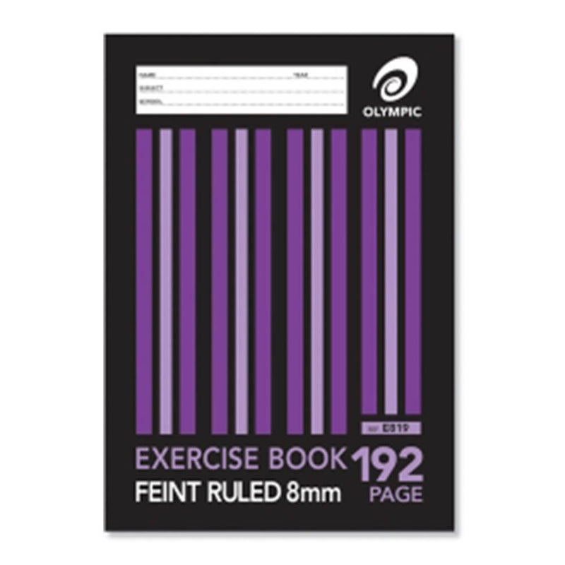 Olympic A4 8mm Ruled Exercise Book (Pack of 10)