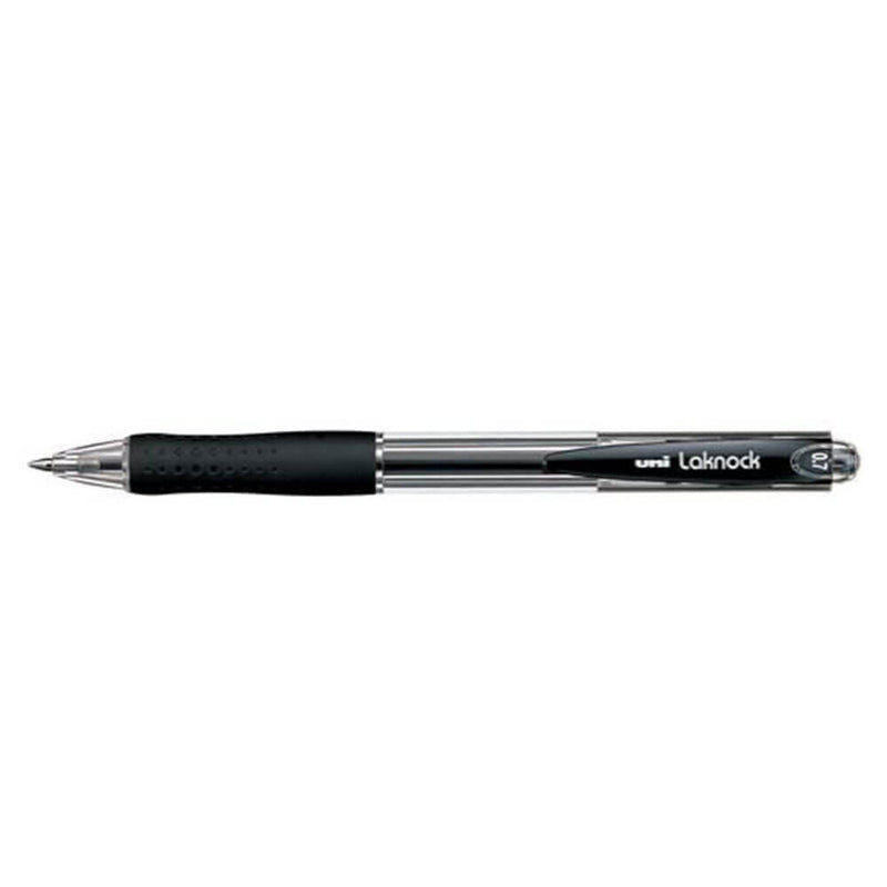 Uni Laknock Retractable Ballpoint Pen 12pcs (Broad)